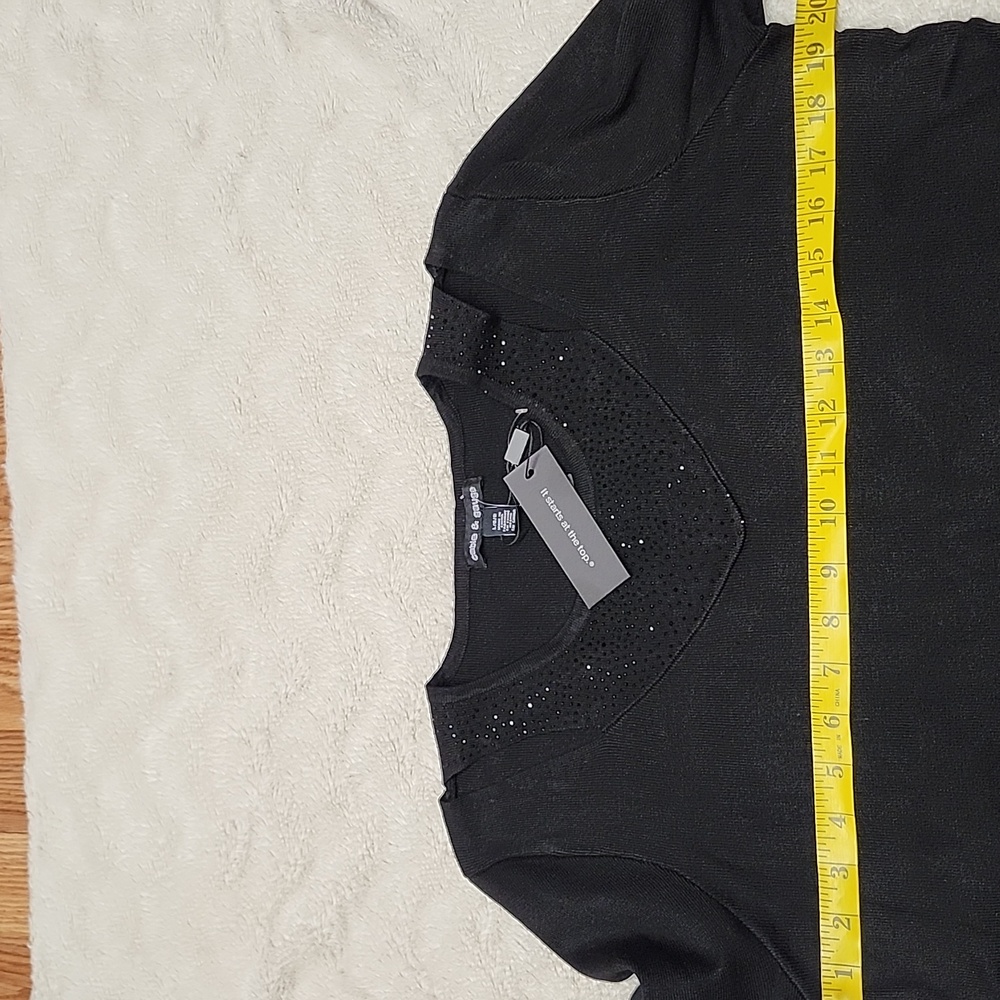 Cable & Gauge Black Cut-Out Shoulder Top - Picture 8 of 11